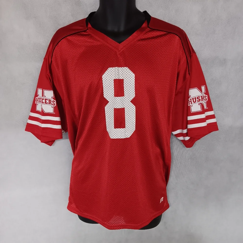 Russell Nebraska Cornhuskers Football Jersey XL Red #8 - Picture 2 of 4